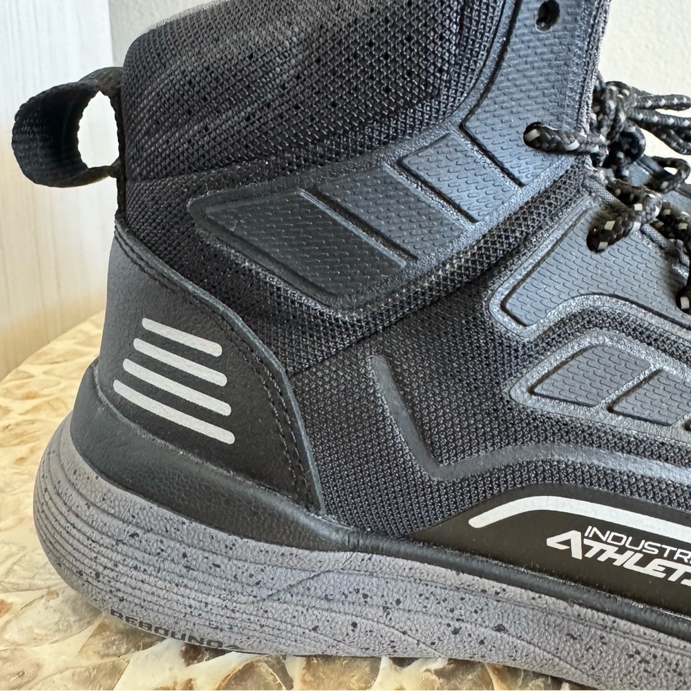 New Rocky Industrial Athletix Black High-Top Work Boots Shoes size 7.5 - Picture 3 of 11